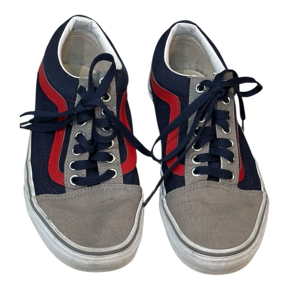 Vans Navy and Red Men's Sneakers EUC CB2